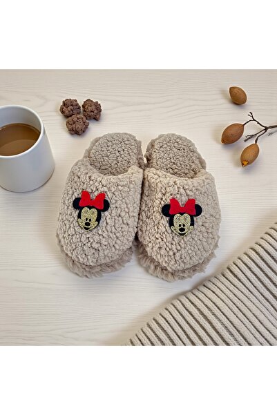 Bmp Terlik Peluş mcky vizon çocuk ev terliği