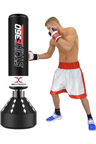 MAX STRENGTH MaxStrength Pedestal Free Standing boxing or kickboxing Punch Bags Martial Arts, MMA fitness equipme