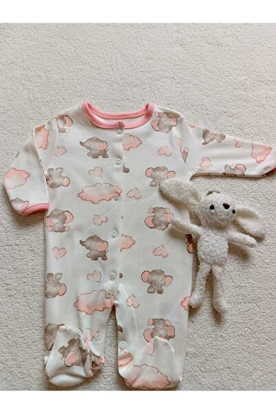 Bilge Trend Baby Girl Boy 100% Cotton 3 Pieces Combed Cotton Buttoned Jumpsuit Set