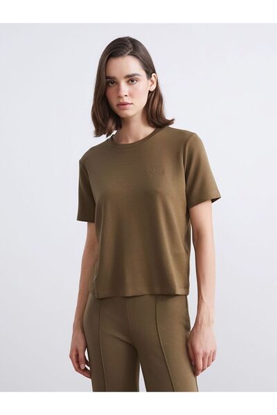 LC Waikiki Crew Neck Embroidered Women's T-Shirt