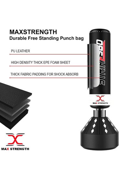 MAX STRENGTH MaxStrength Pedestal Free Standing boxing or kickboxing Punch Bags Martial Arts, MMA fitness equipme