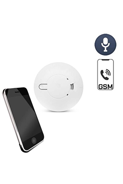 SMT SECURITY Professional Spy Microphone with NanoSIM - Voice Activation - Integrated in a Fake Smoke Detector