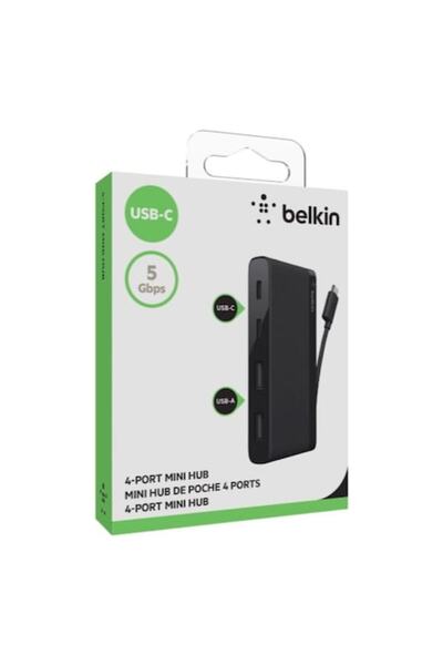 Belkin Hub 4 Porturi USB-C USB 3.1 – 2x USB-C + 2x USB-A, 5Gbps, design compact