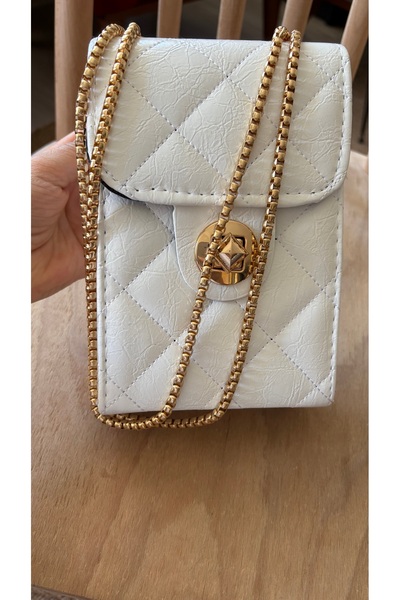 zeynepin dükkanı Mini boy zincir askılı kutu çanta ( 14*20 cm)