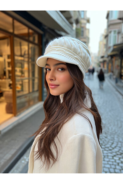 LAGRANZE قبعة أنجورا منقوشة