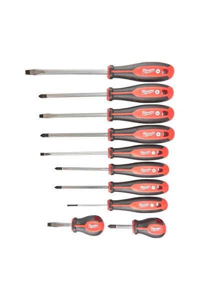 Milwaukee Set de 10 șurubelnițe Milwaukee: PZ1, PZ2, PH1, PH2, SL3, SL5.5, SL...