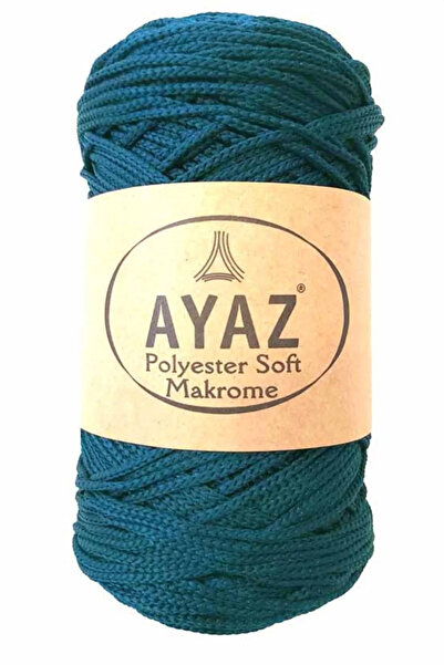 Ayaz Polyester Soft Macrame Cord 1328 Petrol