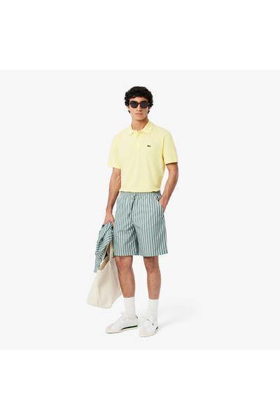 Lacoste Relaxed Fit Striped Shorts - GH9111-00-BLI