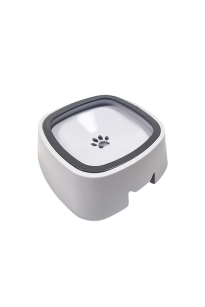 Doty AntiSplash Water Bowl for Pets, 1.5 L, Intelligent Design, 18x10 cm, White,