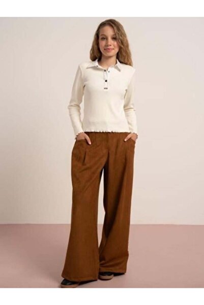 Zekids Κοριτσίστικη μπλούζα καμιζόλα με λεπτομέρεια με κουμπωτά κορδόνια