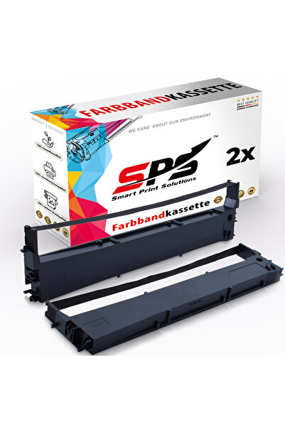 Smart Print Solutions خراطيش شريط حبر متوافقة مع SPS لطابعات إبسون | LQ-350 | لونان أسودان | إنتاجية تصل إلى 60,000 صفحة