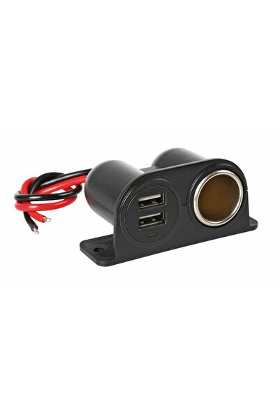Lampa Priză auto cu încărcător USB Extra Power, model LAM38967, cu indicator LED și protecție