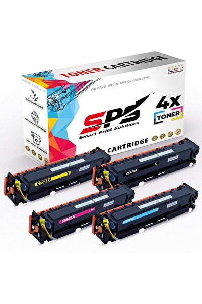 Smart Print Solutions خراطيش حبر متوافقة مع SPS لطابعات HP | ٢٠٥A | ٤ ألوان متعددة | إنتاجية تصل إلى ١١٠٠ صفحة