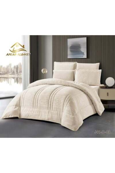 Generic Luxury Winter Bedding Set for Two, 6 Pieces