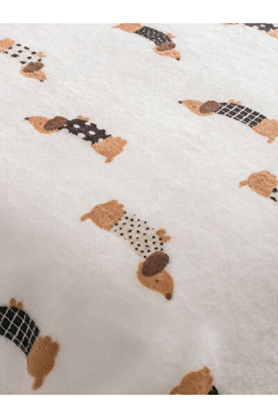 LC Waikiki Sparkling Choices from Shining Store |   Single Plush Blanket with Dog Figure