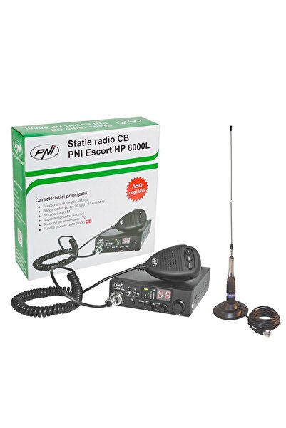 PNI Escort HP 8000L ASQ CB Radio Station Kit with ML160 CB Antenna and Magnet...