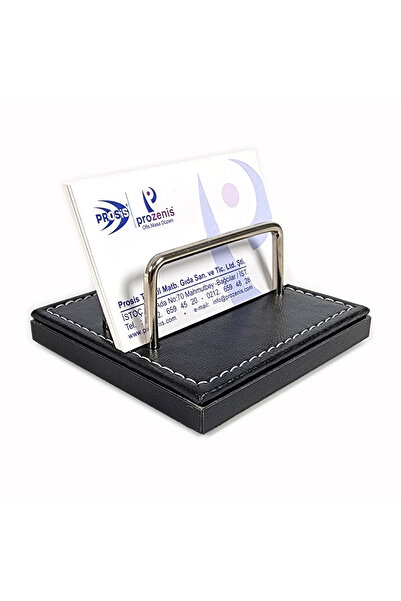 prozenis Suport pentru cărți de vizită de birou de lux negru PR4279 cu bază d...