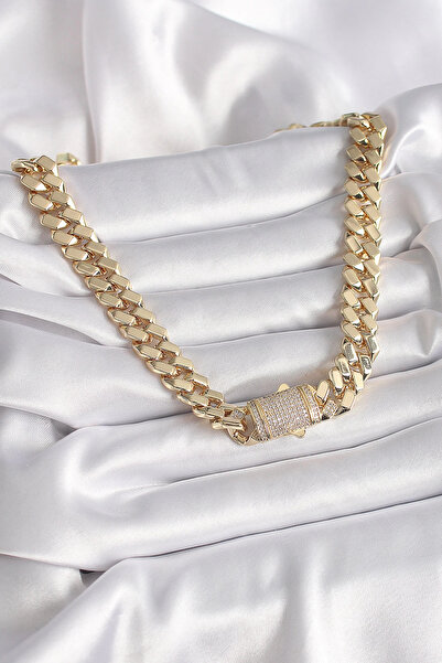 Skygo Pirinç Gold Renk VIP Exclusive Seri Gurmet Model Kadın Kolye