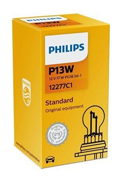 Philips Signal bulb 12277C1, 12V, 13W, type P13W, socket PG18.5d-1