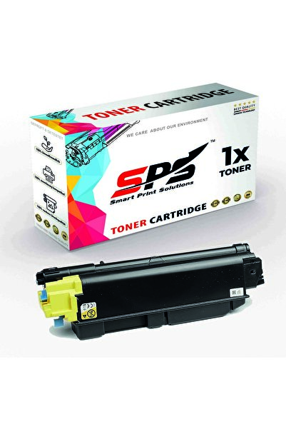 Smart Print Solutions خراطيش حبر متوافقة مع SPS لطابعات Kyocera | TK-5270Y | لون أصفر واحد | إنتاجية تصل إلى 6000 صفحة