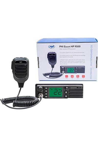 PNI Stație Radio CB Escort HP 9500, Multistandard, ASQ, VOX, Scanare, 4W, AM/...