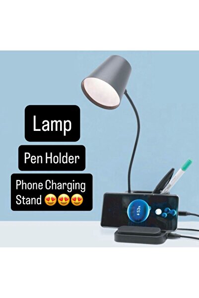 OEM 3 in 1 USB Desk Lamp with Mobile Phone Charging Station & Pen Holder