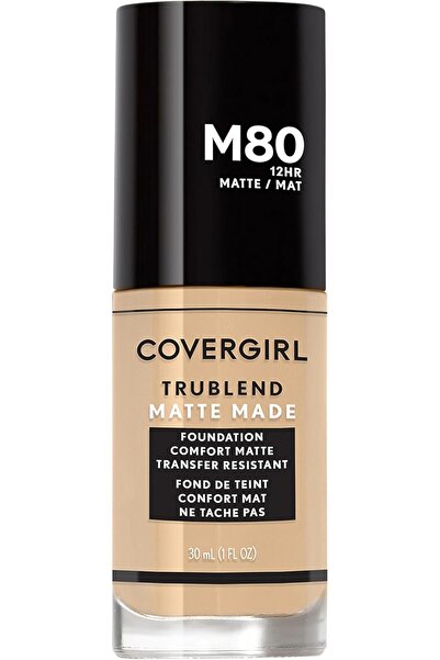 covergirl TruBlend Matte Made Liquid Foundation, M80 Caramel Beige