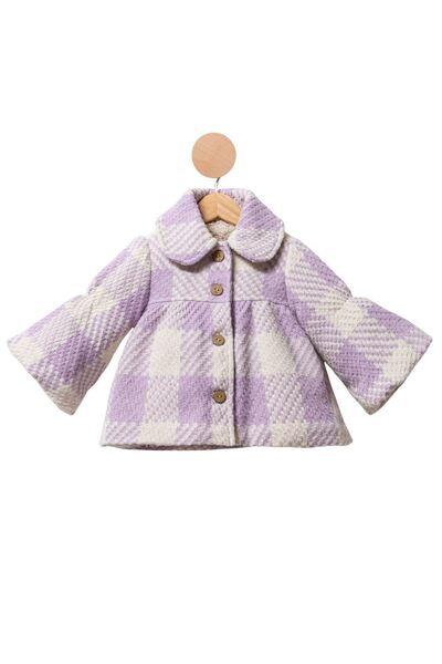 HAUSEkids معطف للفتيات من عمر 2-5 سنوات - لون أرجواني