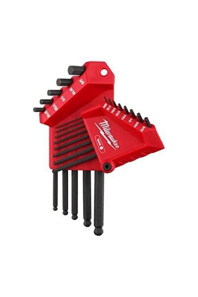 Milwaukee Set of 13 L-shaped Hex Allen keys, Milwaukee, code 4932493615