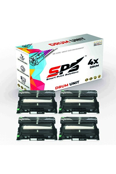 Smart Print Solutions خراطيش أسطوانات متوافقة مع نظام SPS لطابعات Brother | DR-2375 | 4 أسطوانات سوداء | إنتاجية تصل إلى 12,000 صفحة