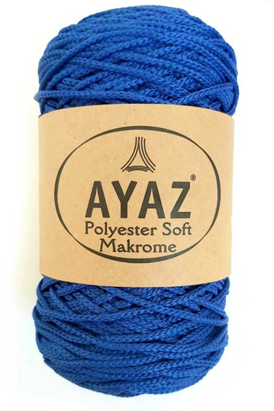 Ayaz Polyester Soft Macrame Cord 1133 Saks Blue