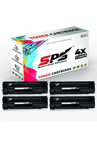 Smart Print Solutions خراطيش حبر متوافقة مع SPS لطابعات HP | CC388A 88A | 4 خ...