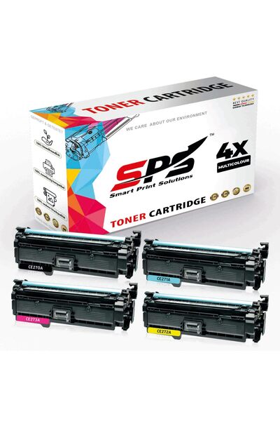 Smart Print Solutions خراطيش حبر متوافقة مع SPS لطابعات HP | 650A | 4 ألوان م...