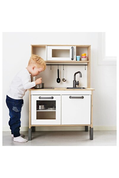 UZUNKAYA HOME Duktig Play Kitchen, White-Birch, 72X40X109 cm
