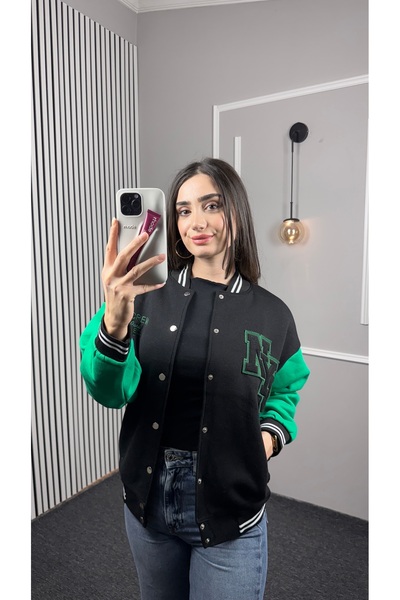 TEXXANA Long Sleeve Knitwear Collar College Coat