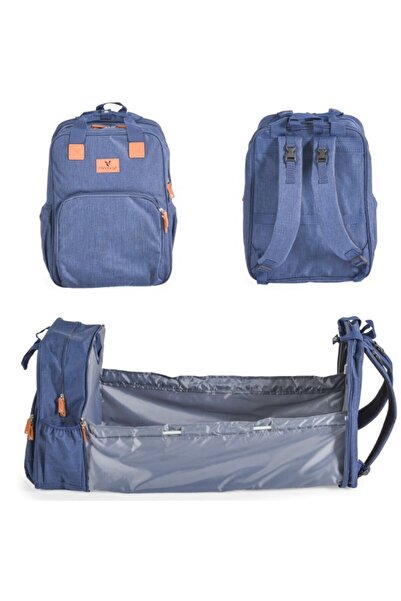 Cangaroo Geantă pentru cărucior 2 în 1 și pătuț pliabil, Liana Blue