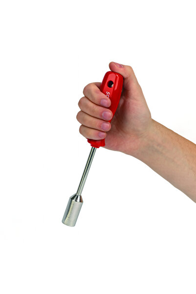 Badem10 8 mm Socket Tip Screwdriver Hexagonal Angled 23 cm Plastic Handle 1 Piece 230 mm 23 cm