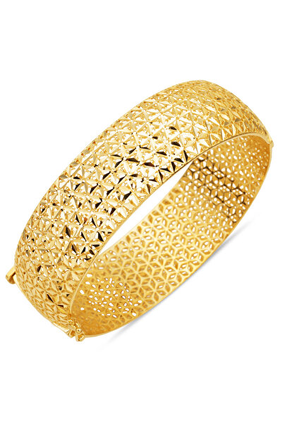 Bilezikci 14 Ayar Altın Kelepçe Bilezik