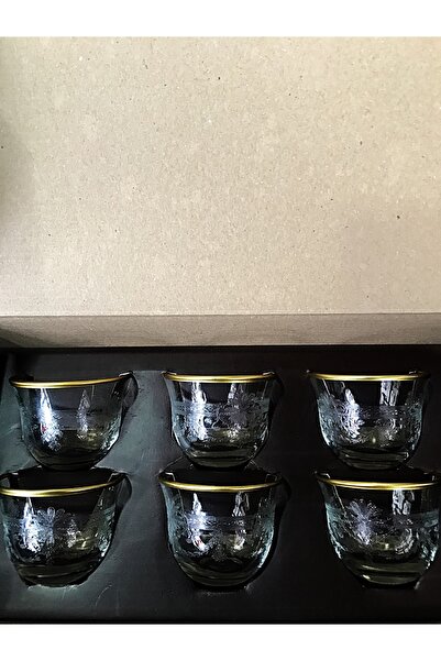 DECOSTYLE 6 Pieces Myrrh Glass Serving Cup Zamzam Water Cup N33