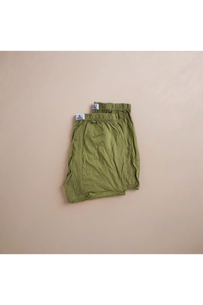 Mevsim 2 Pieces Men's Colorful Combed Cotton Argentina Long Boxer