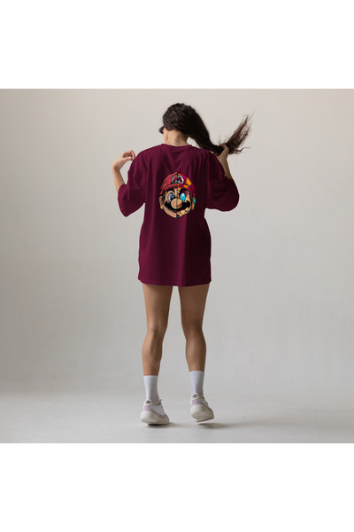 OEM Oversized T-shirt with Super Mario graphics