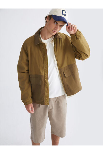 LC Waikiki Özmarka Yeni Sezon Rahat Kalıp Gömlek Yaka Erkek Mont