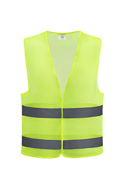 Lawazim سترة أمان عالية الوضوح 60 جرام - سترة عمل عاكسة من البوليستر باللون ا...