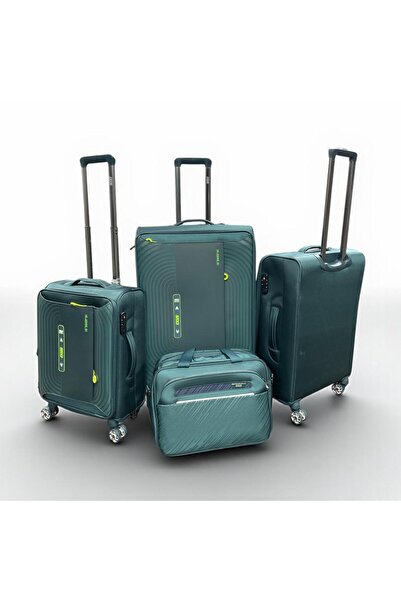 OGS 4-piece suitcase set (28 - 24 - 20 - 16) in elegant black