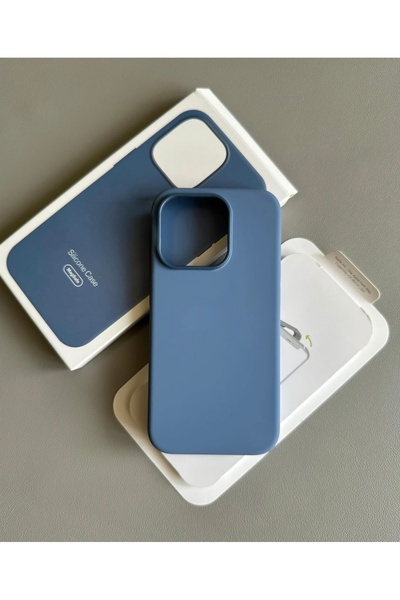 Classy Apple iPhone 15 MagSafe Animasyonlu Kutulu Liquid Silikon Kadife İçli Kılıf