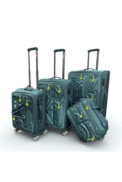OGS 4-piece suitcase set (28 - 24 - 20 - 16) in elegant black