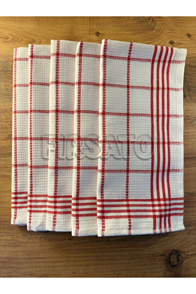 Fırsato Striped Honeycomb Textured Kitchen Towel |   Nutrition Cover |   Drying Cloth – 50X70Cm (Pack of 5)