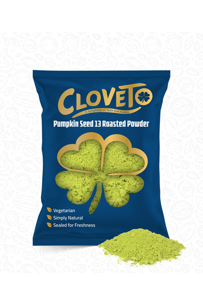 cloveto مسحوق بذور اليقطين المحمص 500 جرام - طبيعي 100%، غني بالبروتين والألي...