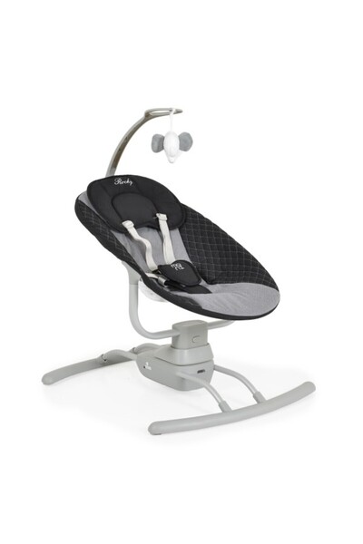 Moni Electric swing with remote control and musical carousel Rocky Gray, 3 swing speeds
