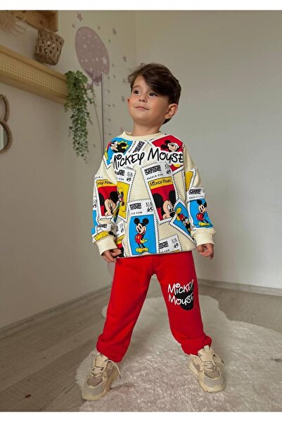 Kids Printed Red Bottom Suit